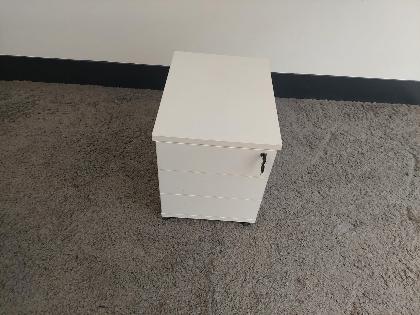 3 drawer Office pedestal in white