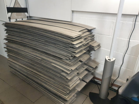 Heavy duty high quality vinyl flooring tile in a neutral mushroom colour