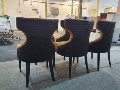 Yellow Upholstered Lounge Chair