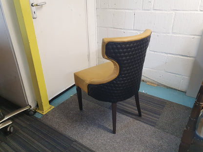 Yellow Upholstered Lounge Chair