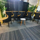 Yellow Upholstered Lounge Chair