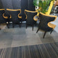 Yellow Upholstered Lounge Chair