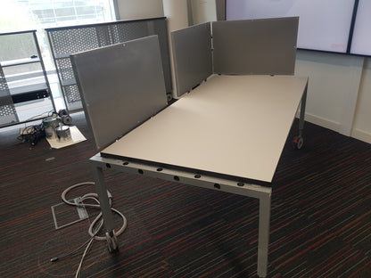 Mobile Senator home office desk table 180cm w x 80cm d x 73cm h