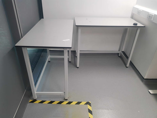 School Freestanding white Lab Furniture Table Modular Laboratory Benches 150cm x 75cm