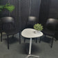 Preowned Chair Black  Plastic Back Adult Dining Meeting Training Stacking