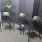 Preowned Chair Black  Plastic Back Adult Dining Meeting Training Stacking