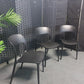 Preowned Chair Black  Plastic Back Adult Dining Meeting Training Stacking
