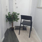 Preowned Chair Black  Plastic Back Adult Dining Meeting Training Stacking