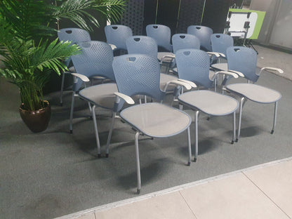 Herman Miller Caper light grey stacking meeting office desk conference boardroom chair