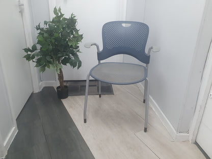 Herman Miller Caper light grey stacking meeting office desk conference boardroom chair