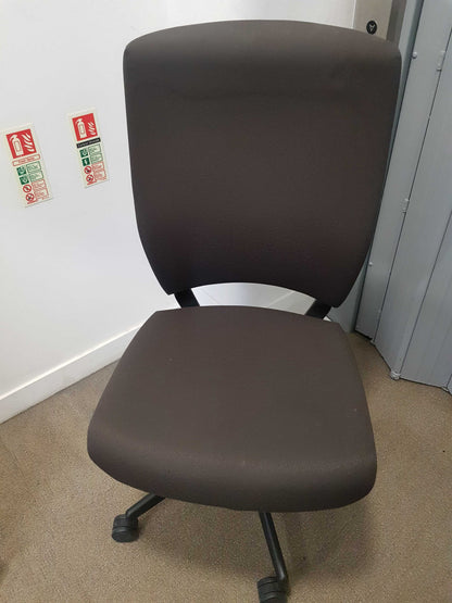 Used second hand Senator Brown Chair E640 armless