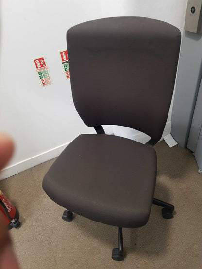 Used second hand Senator Brown Chair E640 armless