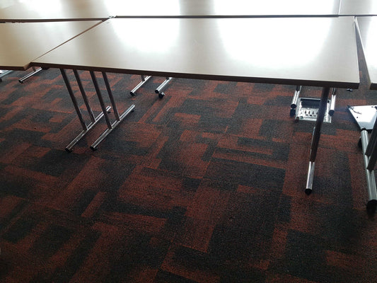 Used Beech Finish Folding Office Table - Computer Workstation Table, 160cm x 80cm
