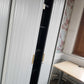 Used Tall Grey rolling door office cabinet, shelf tambour unit
