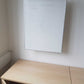 Second hand preowned White Board on Clip and Bar 90cm x 67cm