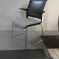 Used Senator Meeting Chair  Fabric Grey Black Stackable