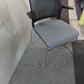 Used Senator Meeting Chair  Fabric Grey Black Stackable