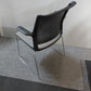 Used Senator Meeting Chair  Fabric Grey Black Stackable