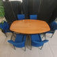 Used Boardroom Office Table wood finish 180cm w x 101cm d x 73cm