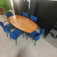 Used Boardroom Office Table wood finish 180cm w x 101cm d x 73cm