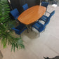 Used Boardroom Office Table wood finish 180cm w x 101cm d x 73cm
