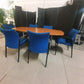 Used Boardroom Office Table wood finish 180cm w x 101cm d x 73cm