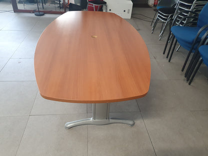 Used Boardroom Office Table wood finish 180cm w x 101cm d x 73cm