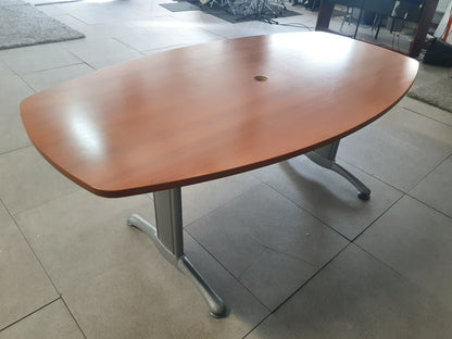 Used Boardroom Office Table wood finish 180cm w x 101cm d x 73cm