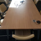 Used Boardroom table  Wood finish 300cm x 120cm cable management