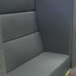 Used High back Sofa Seating Moduar Booth Grey H 150cm x W 140cm x D 84cm