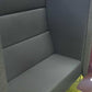 Used High back Sofa Seating Moduar Booth Grey H 150cm x W 140cm x D 84cm