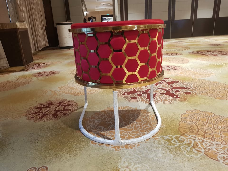Secondhand Hotel/Dining Tub Chair - Velvet with honeycomb detailing