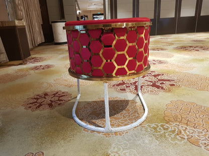 Secondhand Hotel/Dining Tub Chair - Velvet with honeycomb detailing