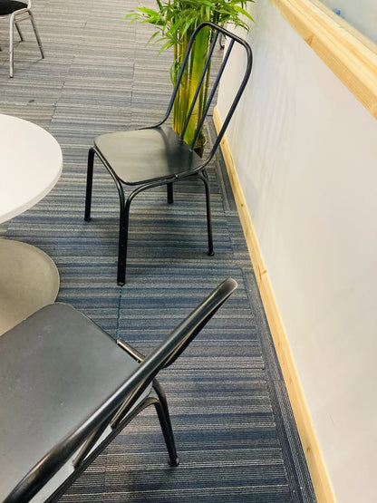 Used Nordal Denmark Garden/Dining/Bistro chair - Metal Black or Grey
