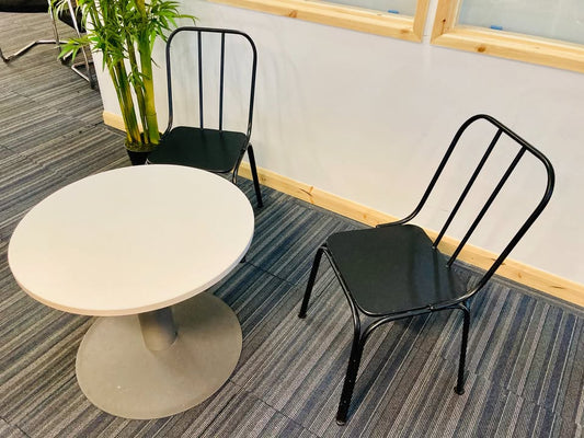 Used Nordal Denmark Garden/Dining/Bistro chair - Metal Black or Grey