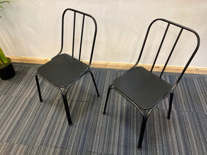 Used Nordal Denmark Garden/Dining/Bistro chair - Metal Black or Grey