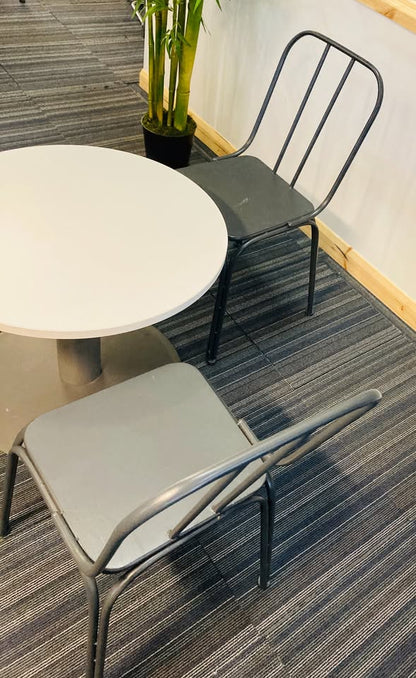 Used Nordal Denmark Garden/Dining/Bistro chair - Metal Black or Grey