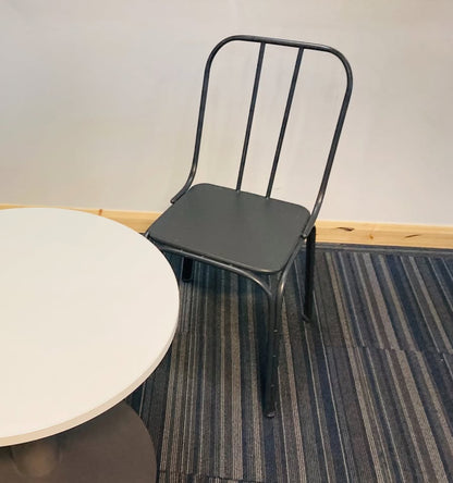 Used Nordal Denmark Garden/Dining/Bistro chair - Metal Black or Grey