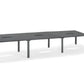 Dark Grey 4 or 6  Pod Office Hot Bench Desk 4 pod 240cm x 160cm or 6 pod 360cm x 160cm