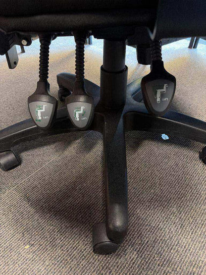 Secondhand Executive ergonomic high back office chair Black Adjustable