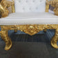 X1 Royal Luxury gold colour throne chair for weddings and banqueting events