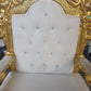 X1 Royal Luxury gold colour throne chair for weddings and banqueting events