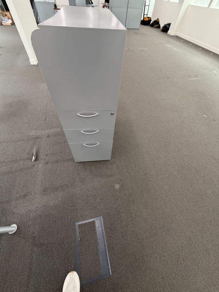 Used Mobile Grey combination pedestal and roller cabinet