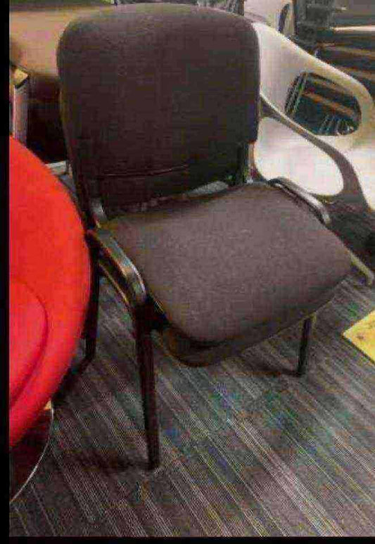 Used office stick legged chair black meeting reception break out