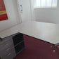 White high quality Techo L-shaped Hexagonal office, home office desks