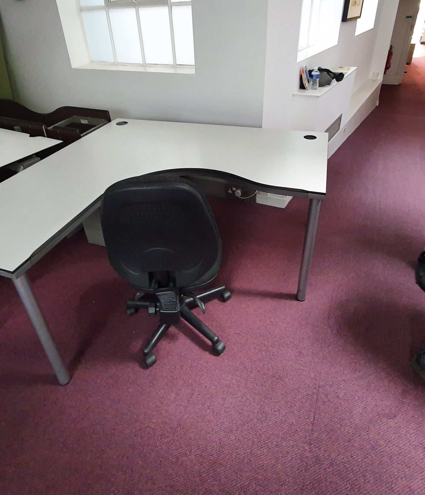 White wood  Left Hand Side Office Desk L shape desk 200cm x 160cm x 73cm