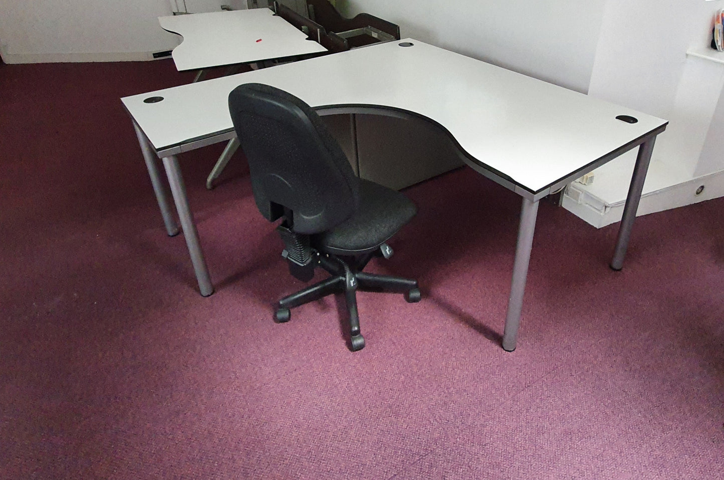 White wood  Left Hand Side Office Desk L shape desk 200cm x 160cm x 73cm