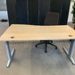 Pre-owned Beech Curved Desks 160cm x 100cm x 80cm (singles or series)