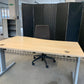 Pre-owned Beech Curved Desks 160cm x 100cm x 80cm (singles or series)