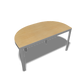 Ikea Bekant Semi-Circle Desktop in Wood and White Finish